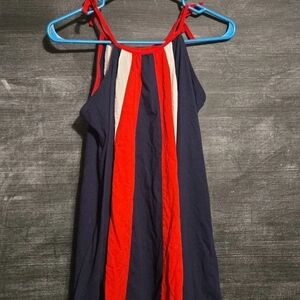 Place Kids Casual Dress - Red and Navy
